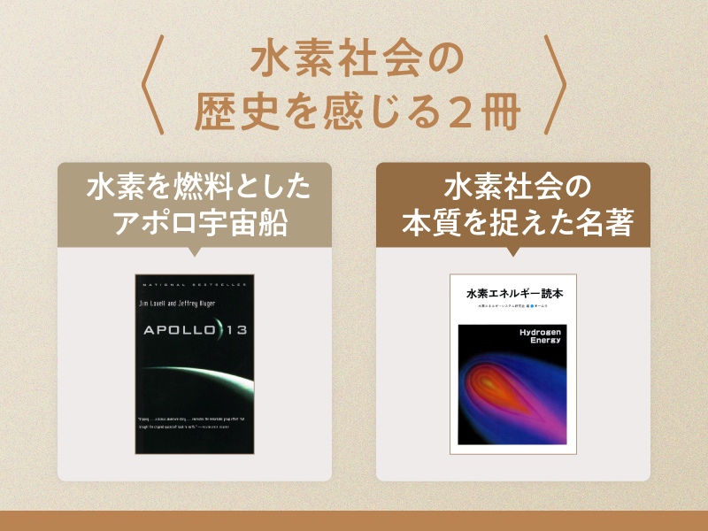 研究の出発点はアポロ計画！　水素社会の歴史を感じる2冊